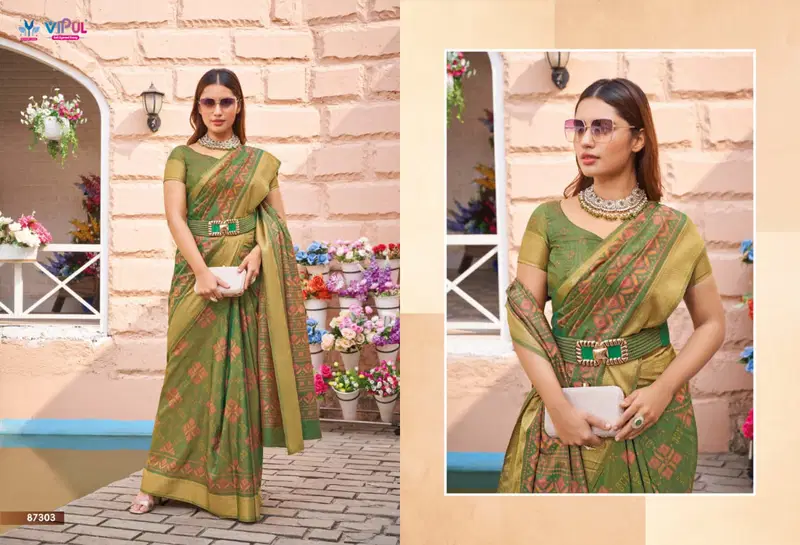 Verna Silk By Vipul Silk Casual Wear Saree Orders In India